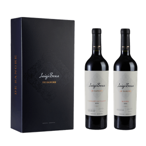 ESTUCHE LUIGI BOSCA DE SANGRE MALBEC - CABERNET SAUVIGNON X 2 X 750 CC