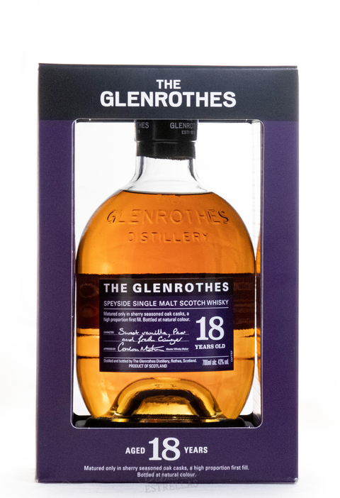 WHISKY SCOTCH SINGLE MALT THE GLENROTHES 18 AÑOS X 750 CC