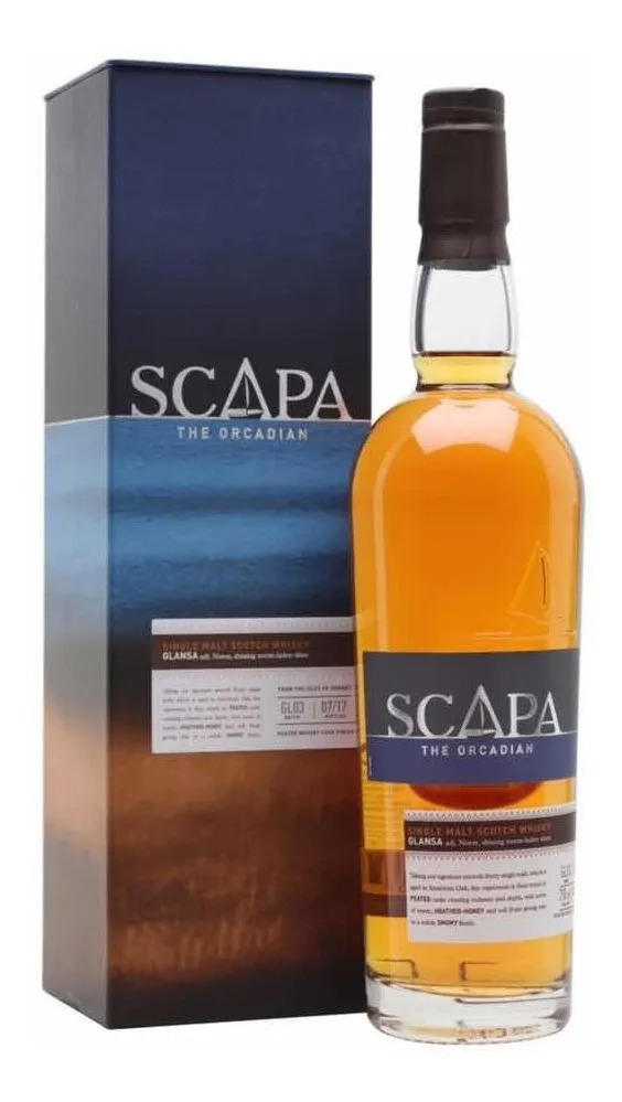 WHISKY SCOTCH SINGLE MALT SCAPA GLANSA X 750 CC