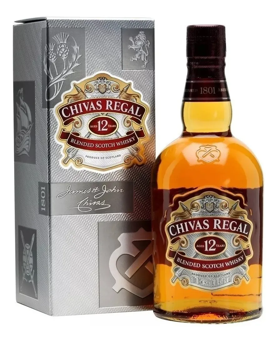 WHISKY SCOTCH BLEND CHIVAS REGAL 12 AÑOS X 1000 CC
